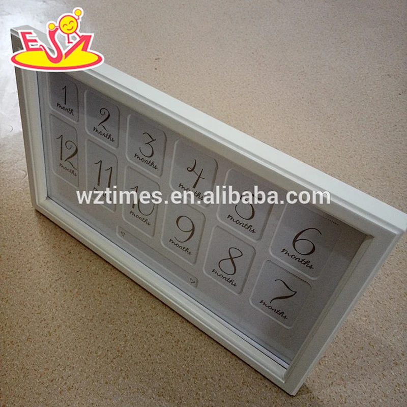2018 wholesale white simple lovely wooden picture photo frame W09A052