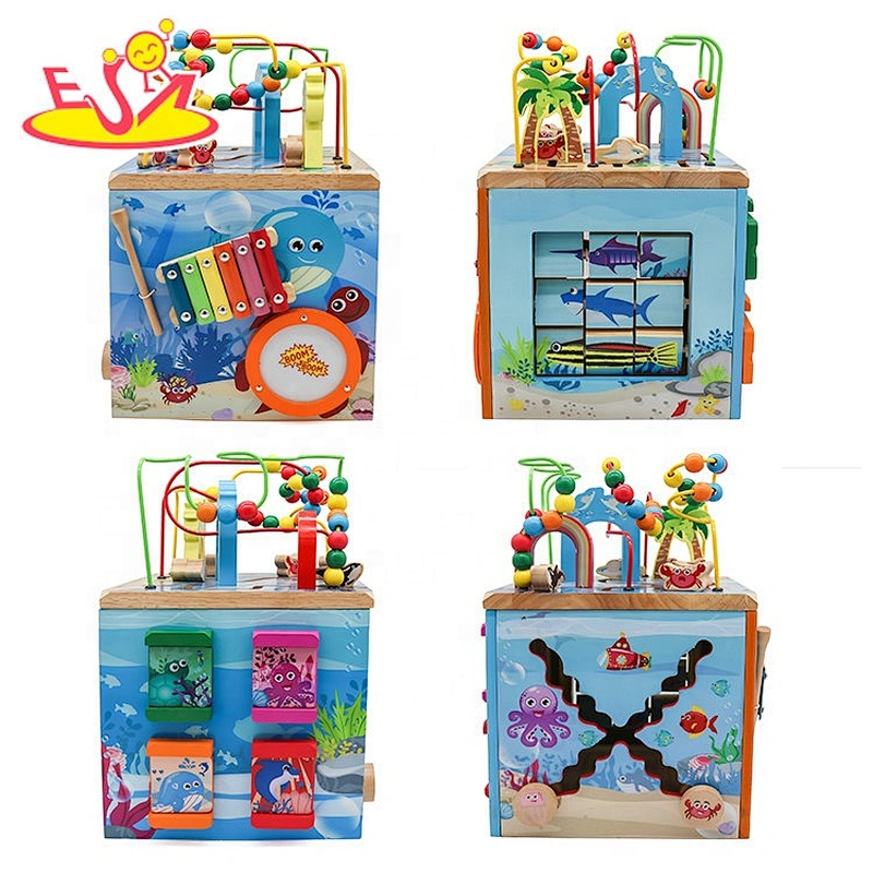 Most popular educational wooden baby bead maze for kids W12D193