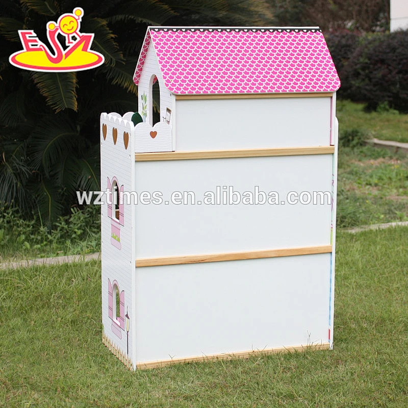 2018 Neues Design Holz Kinder Puppenhaus pädagogisches Holz Kinder Puppenhaus Großes Holz Kinder Puppenhaus