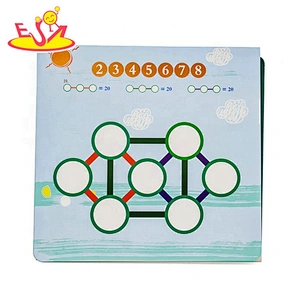 2019 Best quality educational math wooden number games for preschoolers W12E019