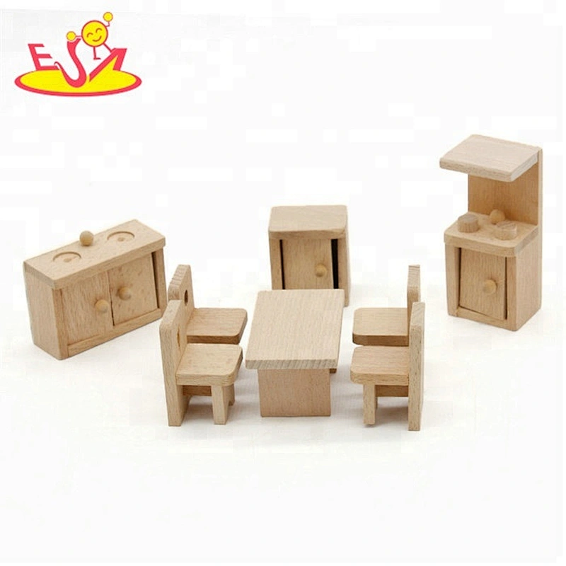 New design miniature wooden toy furniture for kids W06B072