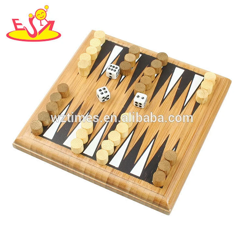 Wholesale creative develop the brain wooden checkers game for children as gift W11A069