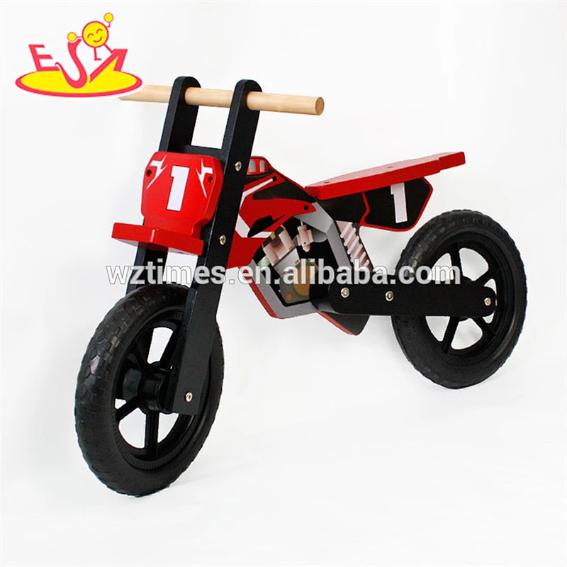 Wholesale new design long wooden balance bike for toddlers W16C152