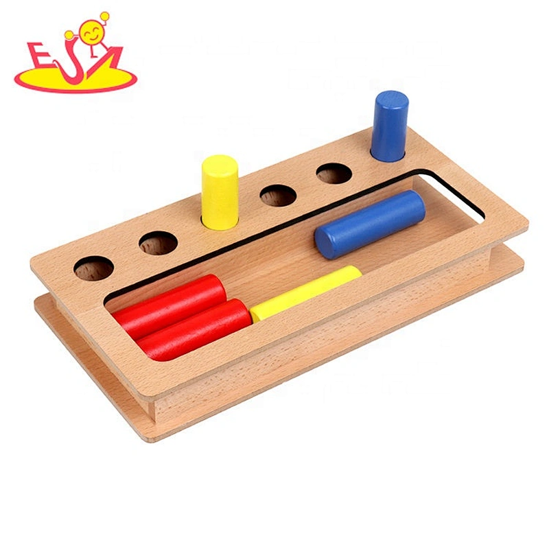 High quality kids preschool wooden montessori curriculum with knob W12F101