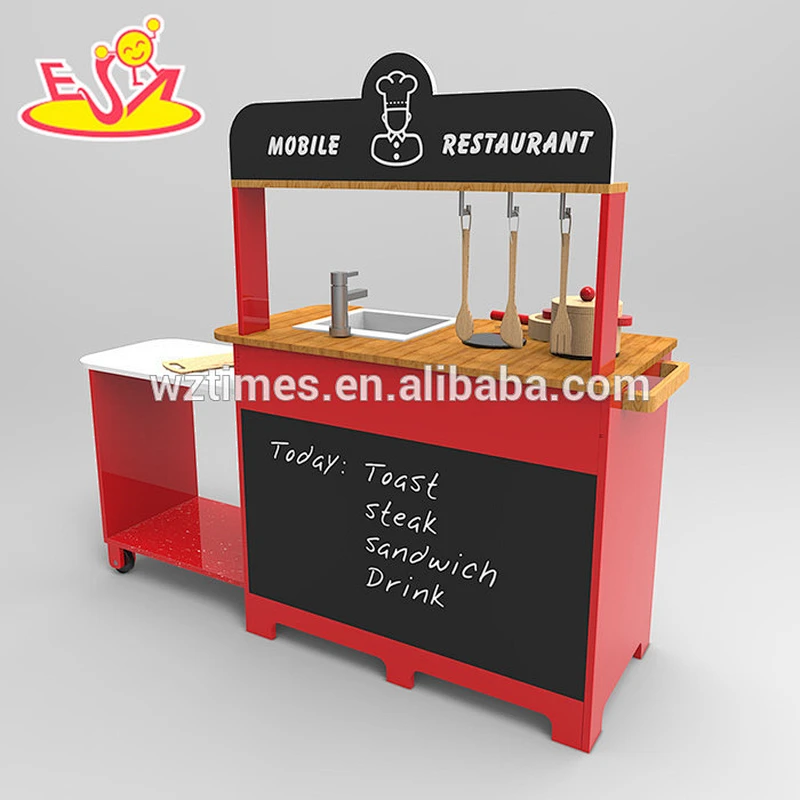 2018 New design kid wooden play kitchen toy multifunctional wooden play kitchen toy children wooden play kitchen toy W10C248