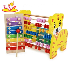 Hot sale Montessori wooden baby learning toys for 3 years old W12D110