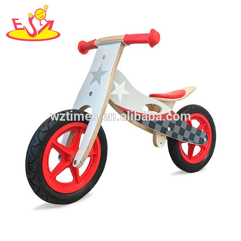 2018 Wholesale classic kids training no pedal push bike wooden balance kids bike with high value W16C199