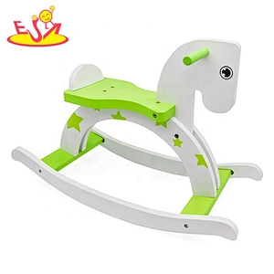 Hot sale riding toys wooden kids rocking horse for sale W16D121