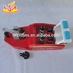 wholesale funny kids wooden small toy boats best design wooden small toy boats W04F004