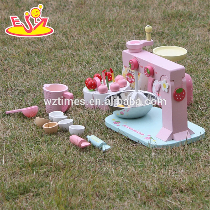 wholesale kids making wooden toy cake set for pretend play W10D013