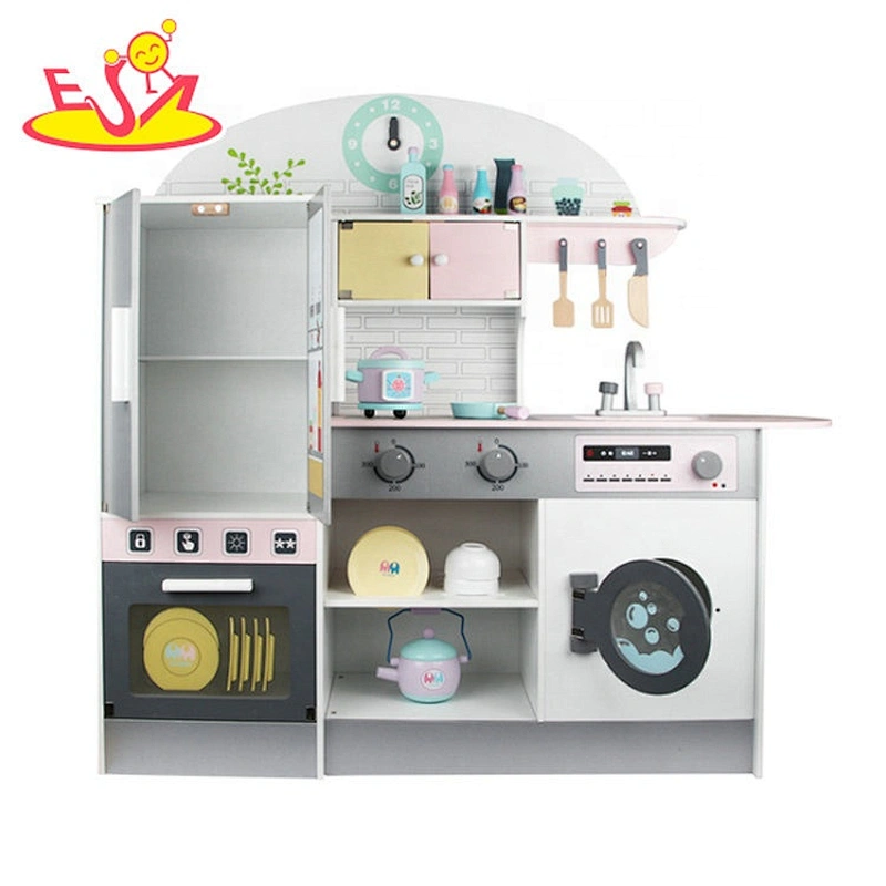 New design morden style wooden toy kitchen set for kids W10C495