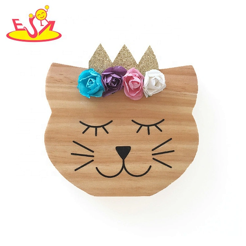 Most popular bear shape wooden ornament crafts for babies W02A364