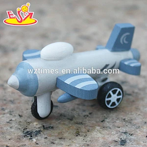 2018 hottest sale mini wooden toy plane for kids W04A191