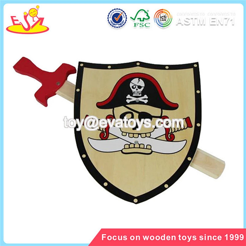 Wholesale funny wooden toy weapons for children W01B005