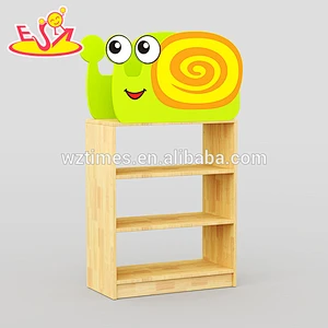 Wholesale kindergarten cabinets wooden kids toy storage high quality wooden kids toy storage W08C199