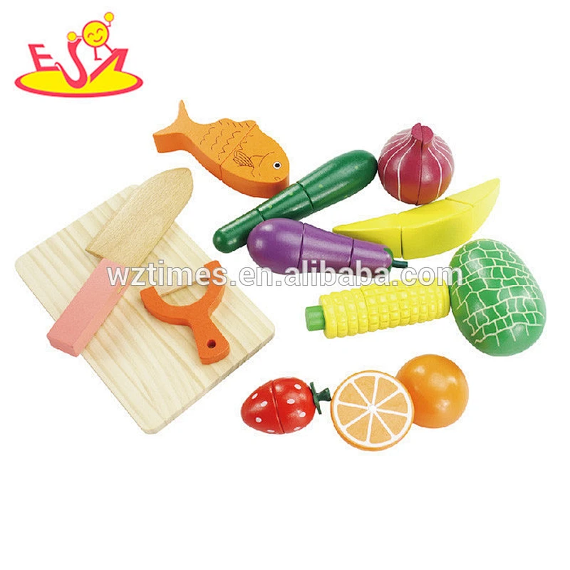 Pay Later pretend cutting wood fruit toy for children W10B156