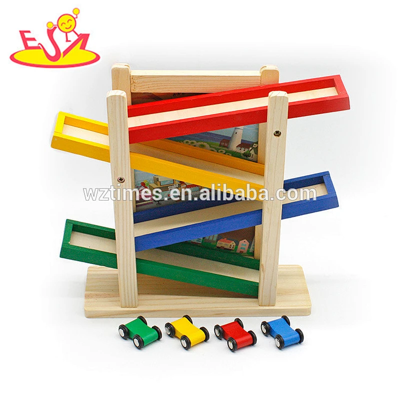 wholesale creative customized wooden speed car and drawing board toy for children W04E058