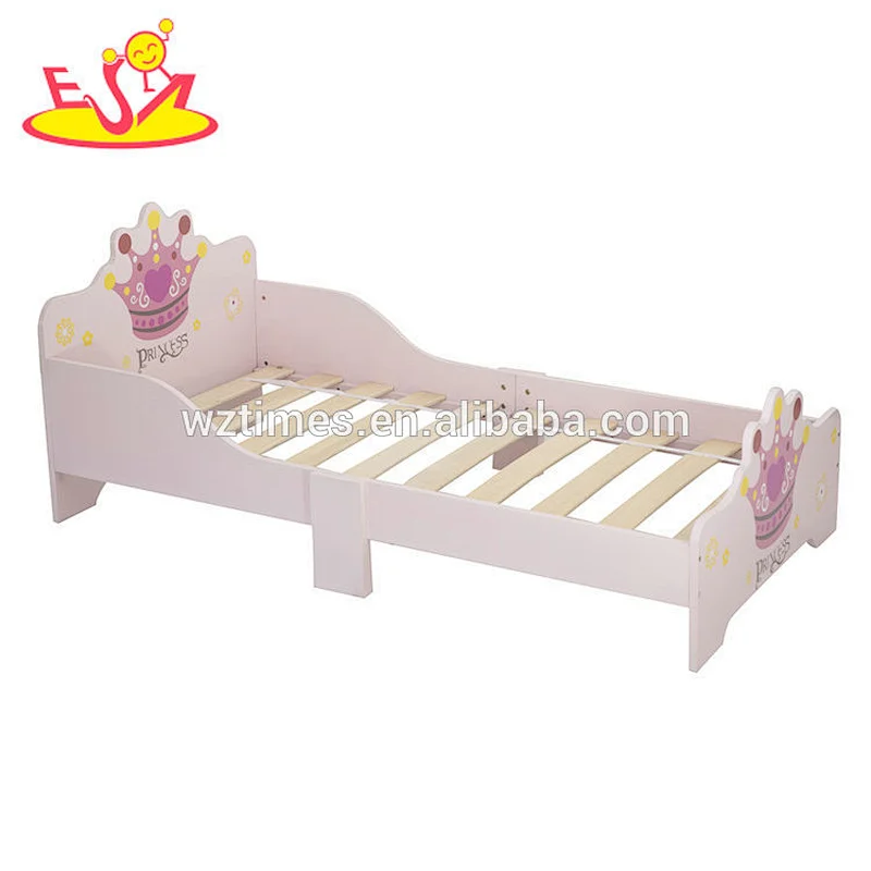 New hottest girls pink princess bed frame in wood W08A088