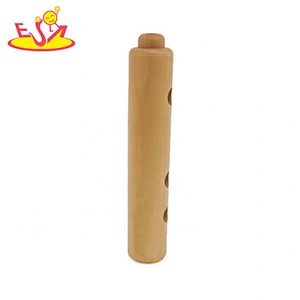 Wholesale educational wooden kids toy flute for preschoolers W07D015