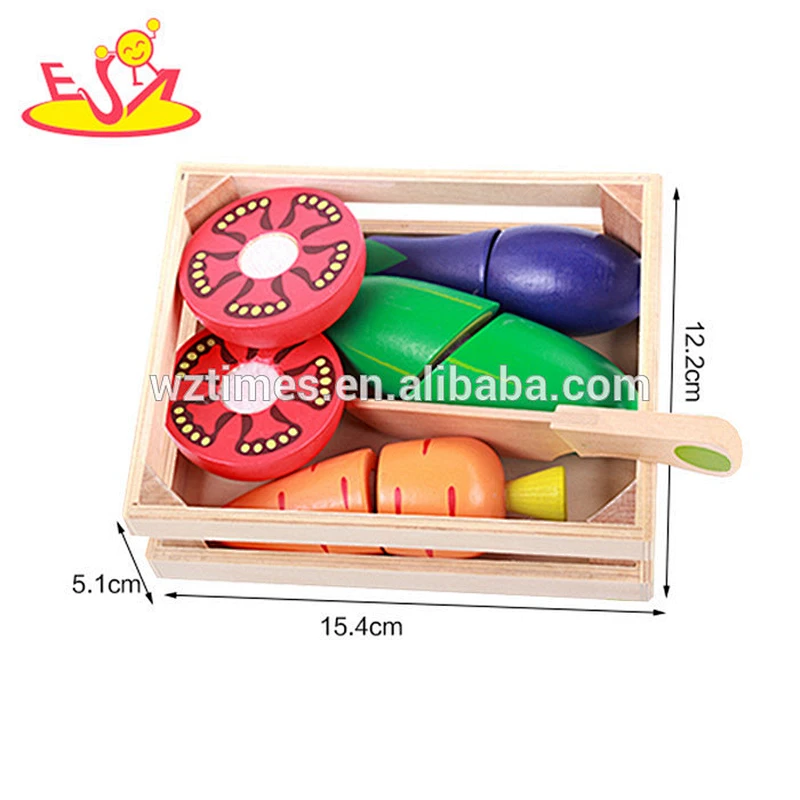 2018 high quality kids wooden fruit set toy DIY wooden fruit set toy role play wooden fruit set toy W10B165