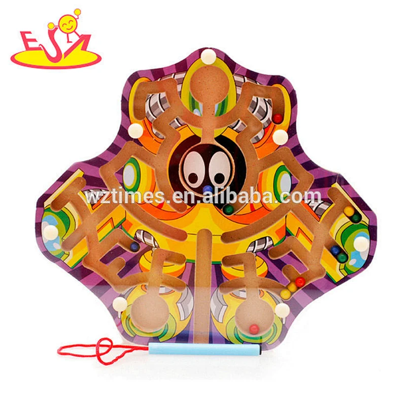 wholesale funny kids wooden magnetic maze board best magnetic maze board W11H028
