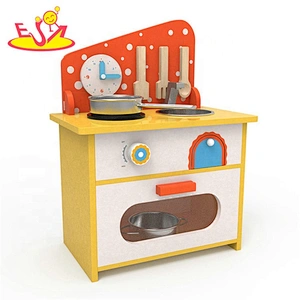 2019 Original Design small white wooden kitchen set for kids W10C426