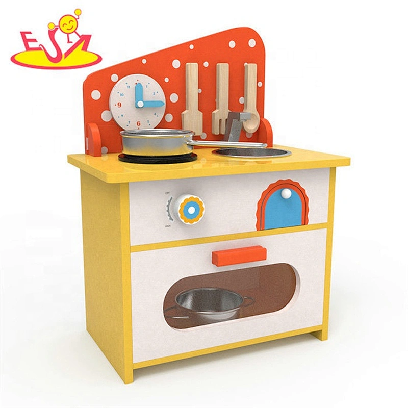 2019 Original Design small white wooden kitchen set for kids W10C426