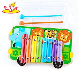 high quality children diy wooden wind up music box for education W07B072