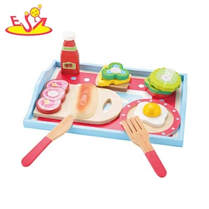 2019 New arrival pretend play wooden kitchen appliance toys for kids W10B297