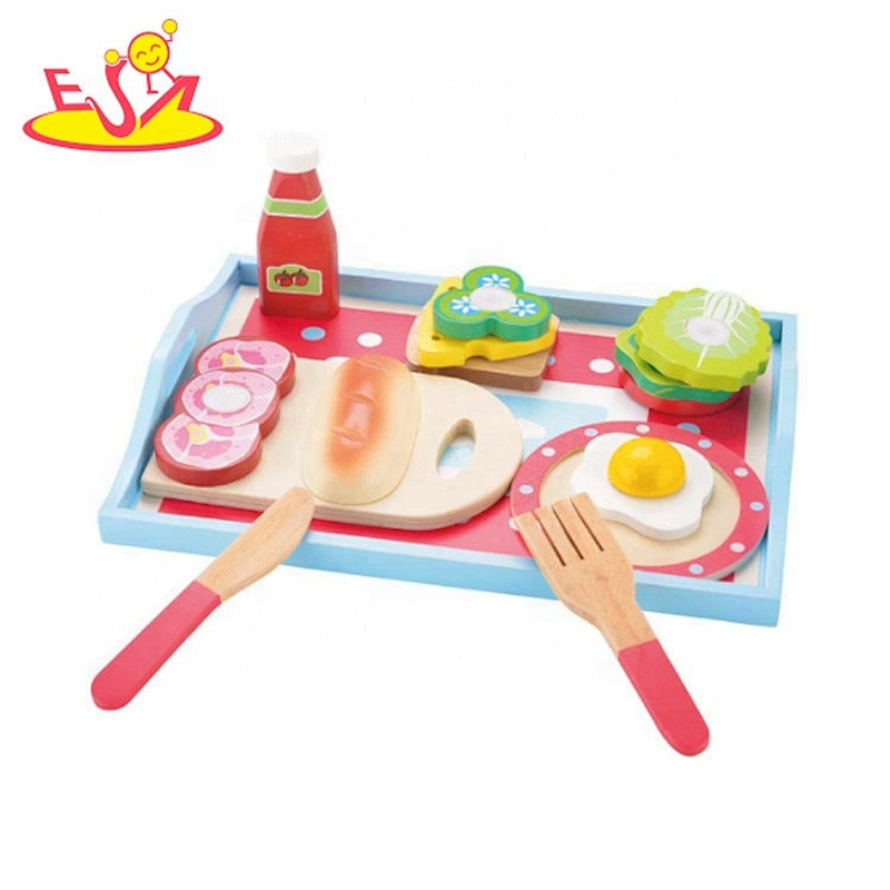 2019 New arrival pretend play wooden kitchen appliance toys for kids W10B297