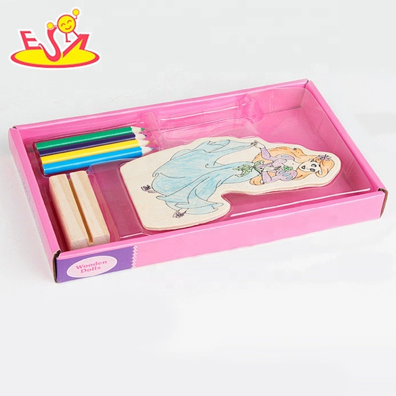 Best sale educational wooden kids drawing toys for wholesale W03A079