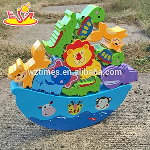 2018 Neues Design Holzwaage Spielzeug für Kinder Lustige Holzwaage Spielzeug für Kleinkinder pädagogische Holzwaage Spielzeug W11F047