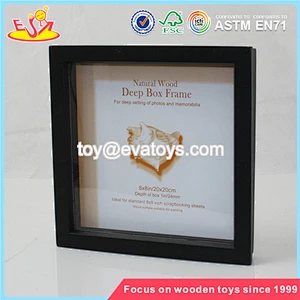 Wholesale special home decoration wooden black craft photo frame W09A020