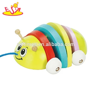 wholesale hottest sale kids wooden crocodile toy high quality baby wooden crocodile toy W05B138