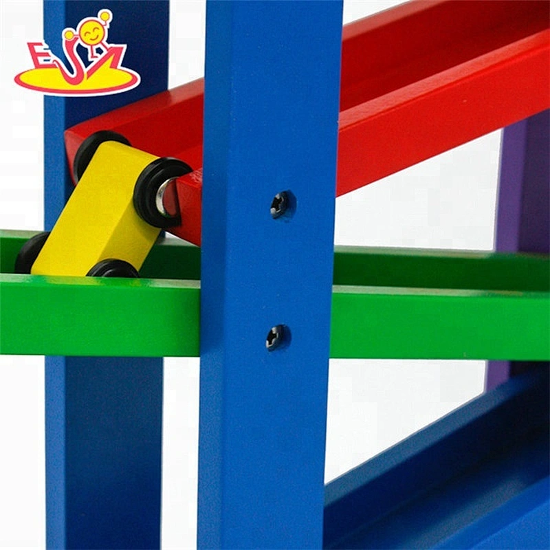 Latest mini sliding toys wooden car track toy for kids W04E067