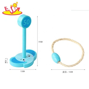 Top sale outdoor tossing wooden ring game for kids W01D024