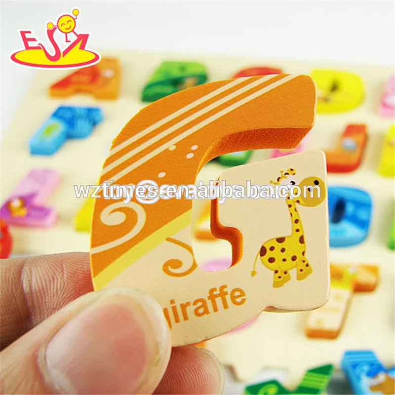 Pädagogische Zahl, die hölzerne Puzzlespielwaren für Baby W14B066 lernt