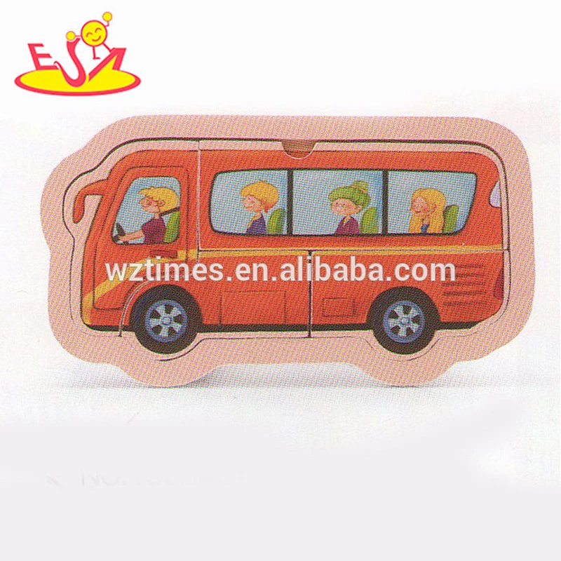 wholesale educational kids wooden 3d puzzle diy toy for sale W14C176