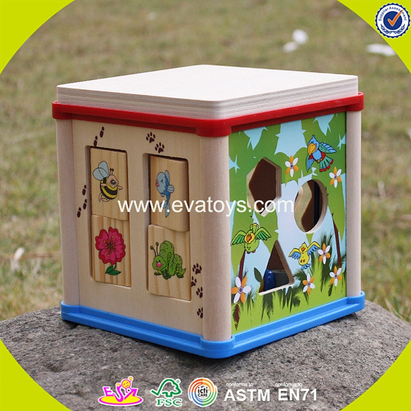 2018 New design wooden beads game cube wooden beads game mini wooden beads game W11B132