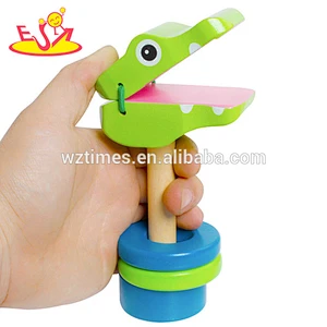 2018 Wholesale hot-selling creative wooden castanet toys W07I122