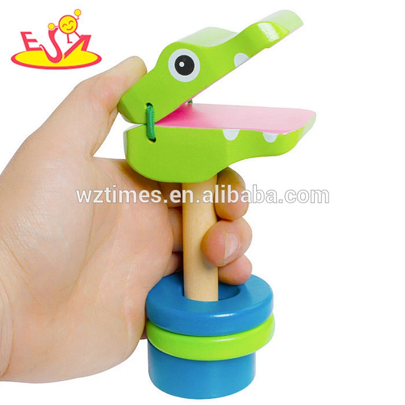 2018 Wholesale hot-selling creative wooden castanet toys W07I122
