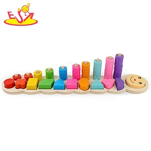 Best sale prschool learning wooden counting toys for 3 year olds W12E033