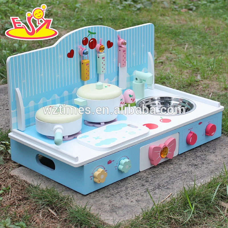 Wholesale high quality cute wooden mini kitchen toy for sale W10C236