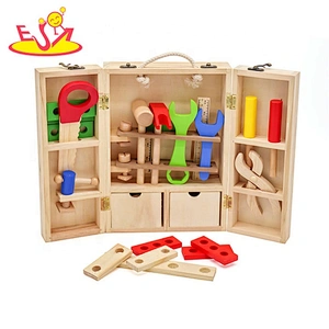 New hottest pretend carpenter wooden toy tool bench for children W03D111