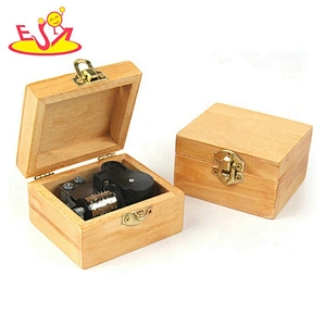 Handmade finished wooden russian music box for children W07B071