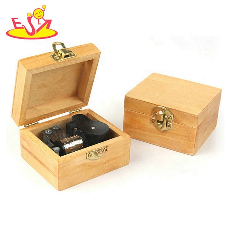 Handmade finished wooden russian music box for children W07B071