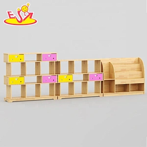 Most popular wooden kids storage units with low price W08C176