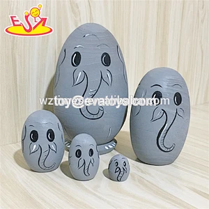 2018 Wholesale bear design activityable wooden doll toys wooden puppet toys for child W06D109