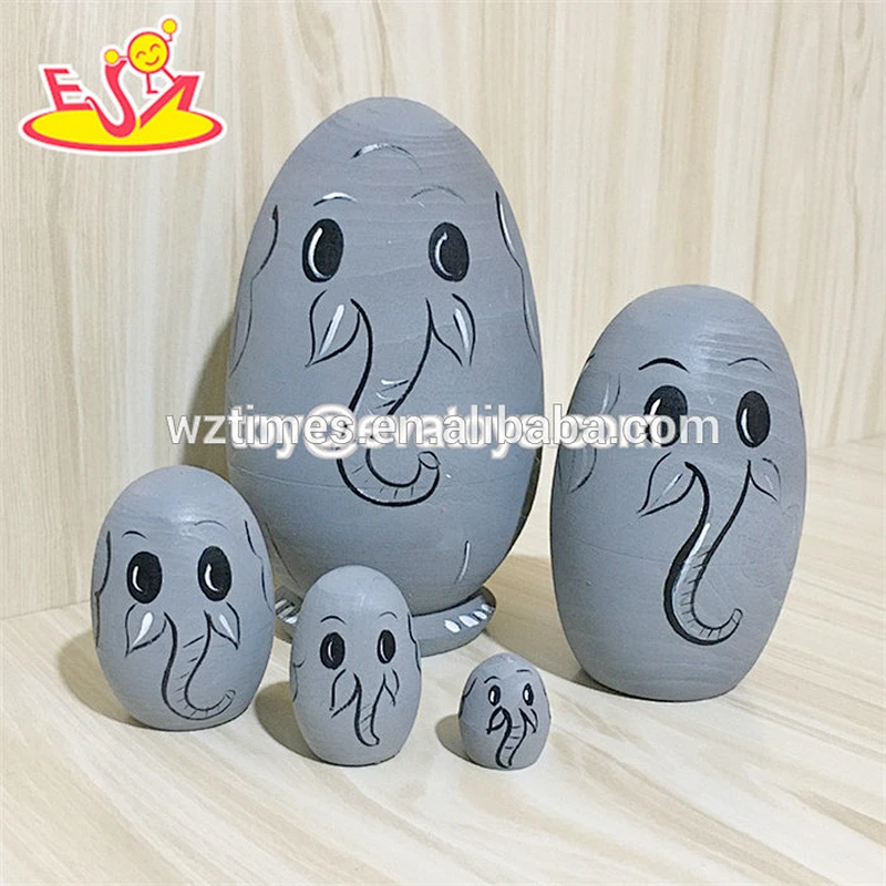 2018 Wholesale bear design activityable wooden doll toys wooden puppet toys for child W06D109