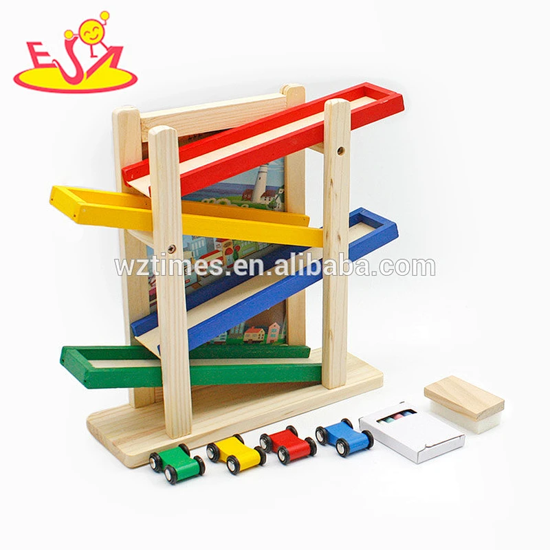 wholesale creative customized wooden speed car and drawing board toy for children W04E058